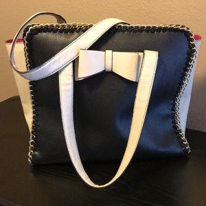 Betsy Johnson Bow + Chain Purse